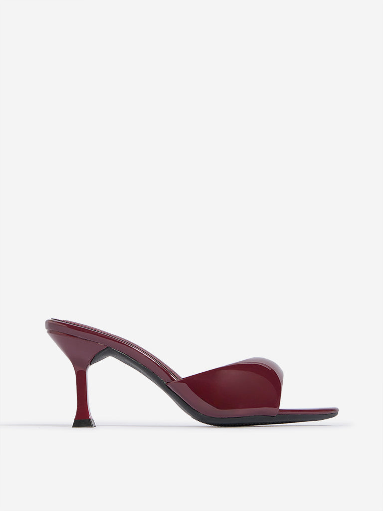 LUNA BLU Burgundy Heel Sandals