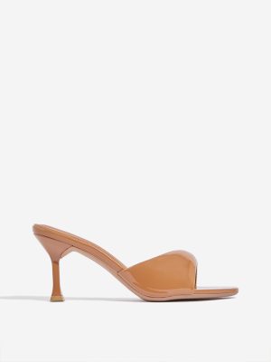 LUNA BLU Tan Heel Sandals