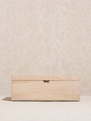 Westside Home Beige Wooden Masala Box