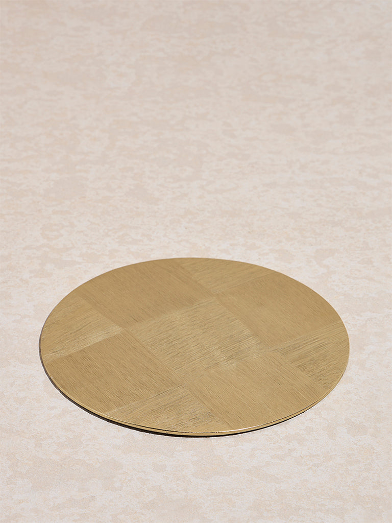 Westside Home Gold Self -Checkered Trivet - Image 2