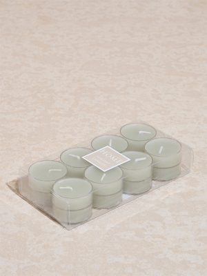 Westside Home Mint Acrylic Tealight Candles (Set of 16)