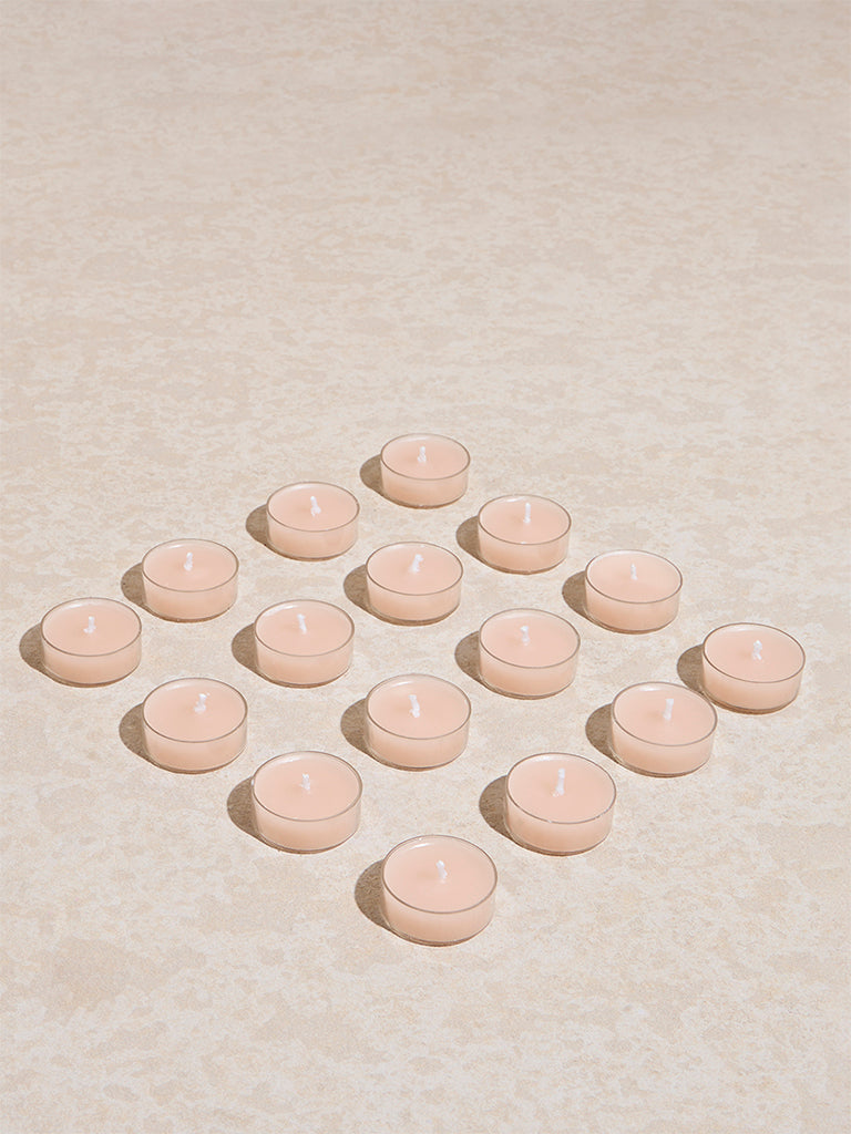 Westside Home Pink Acrylic Tealight Candles (Set of 16) - Image 2