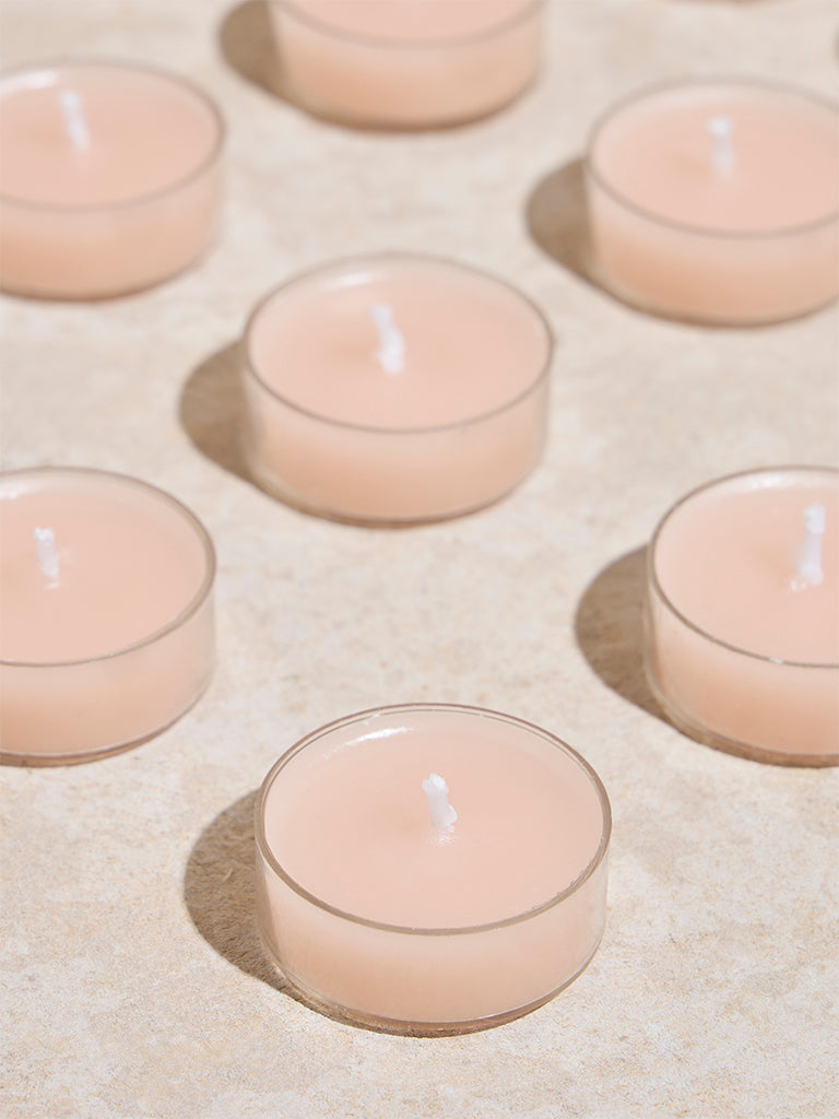 Westside Home Pink Acrylic Tealight Candles (Set of 16) - Image 3
