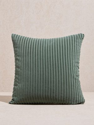 Westside Home Sage Self-Striped Corduroy Cushion Cover