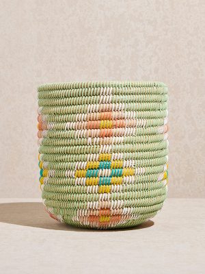 Westside Home Multicolour Woven Textured Planter- Medium