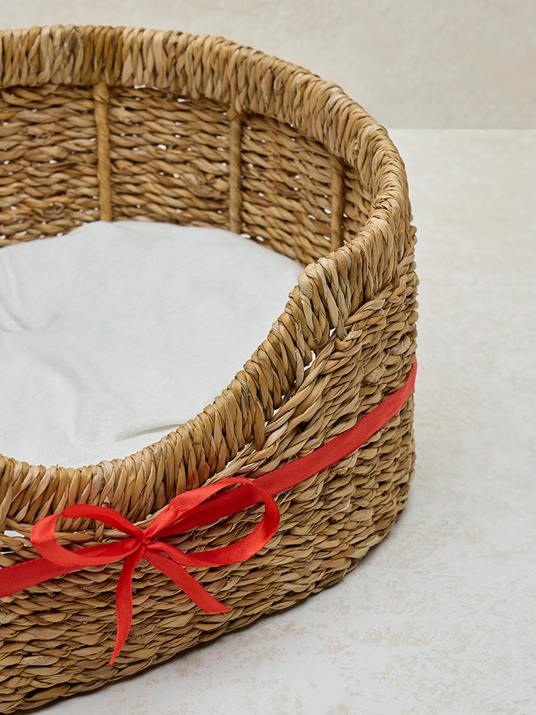 Westside Home Beige Seagrass Pet Bed - Small - Image 3