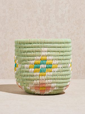 Westside Home Multicolour Woven Textured Planter- Small