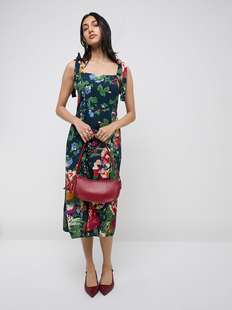 LOV Multicolour Floral Printed Straight Dress - Image 3