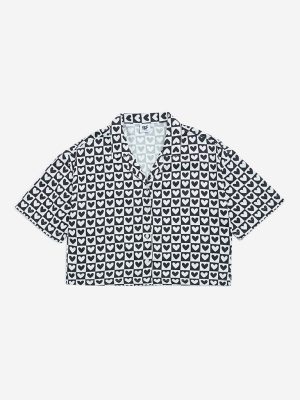 Y&F Kids Black Heart Printed Shirt