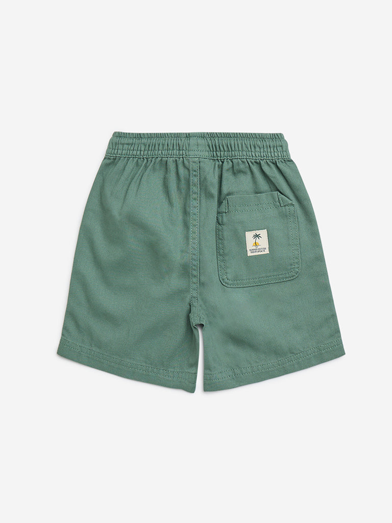 HOP Kids Sage Mid-Rise Cotton Shorts - Image 3