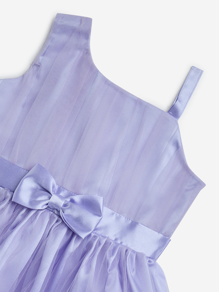 HOP Kids Lilac Bow-Detailed Party Dress - Image 3