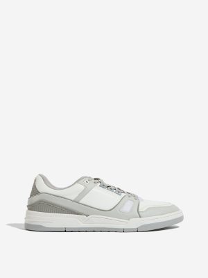 SOLEPLAY Grey Colour-Blocked Lace-Up Sneakers