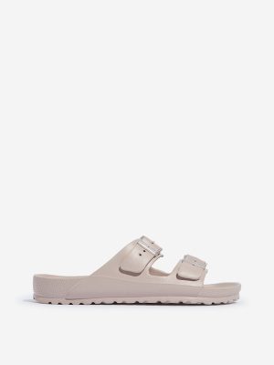 LUNA BLU Dusty Pink Double Band Slip-On Sandals