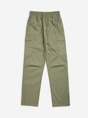 Y&F Kids Olive Mid-Rise Cotton-Blend Pants