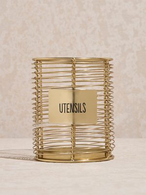Westside Home Gold Utensil Holder
