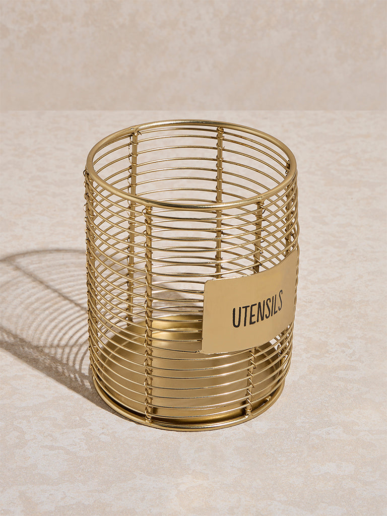 Westside Home Gold Utensil Holder - Image 2