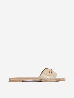 LUNA BLU Light Beige Hardware-Detailed Slides