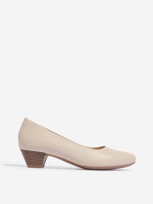 LUNA BLU Beige Solid Pump Shoes