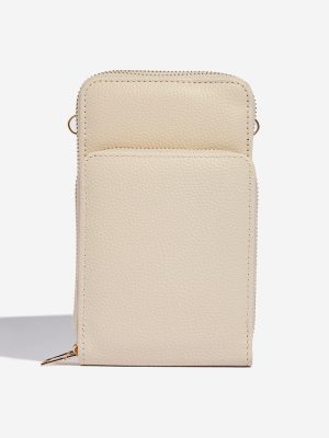 Westside Light Beige Textured Sling Bag