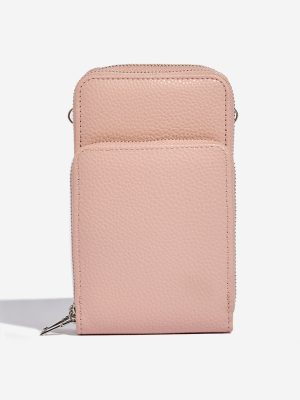 Westside Light Pink Textured Sling Bag