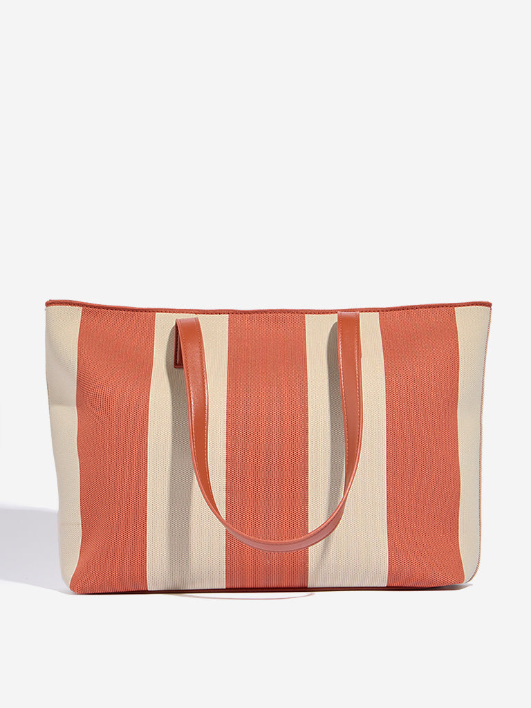 Westside Rust Textured Tote Bag