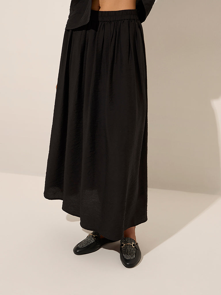 Wardrobe Black High-Rise Skirt - Image 3