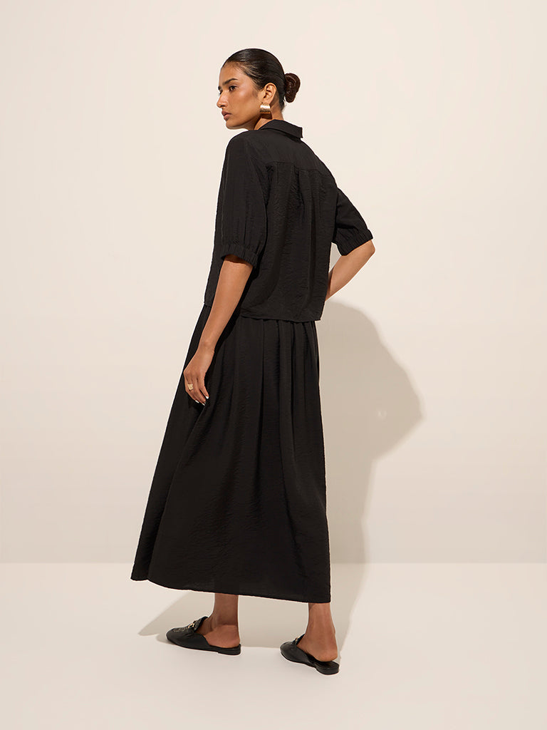 Wardrobe Black High-Rise Skirt - Image 4