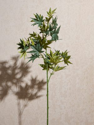 Westside Home Dark Green Artificial Maple Leaf