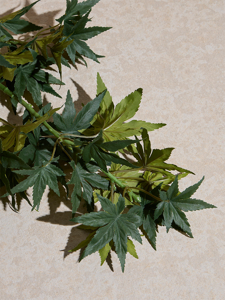 Westside Home Dark Green Artificial Maple Leaf - Image 2