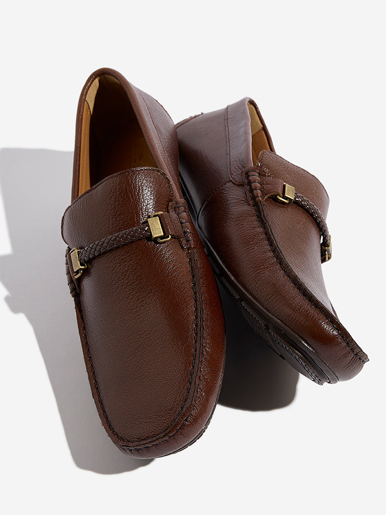SOLEPLAY Brown Driver Loafers - Image 3