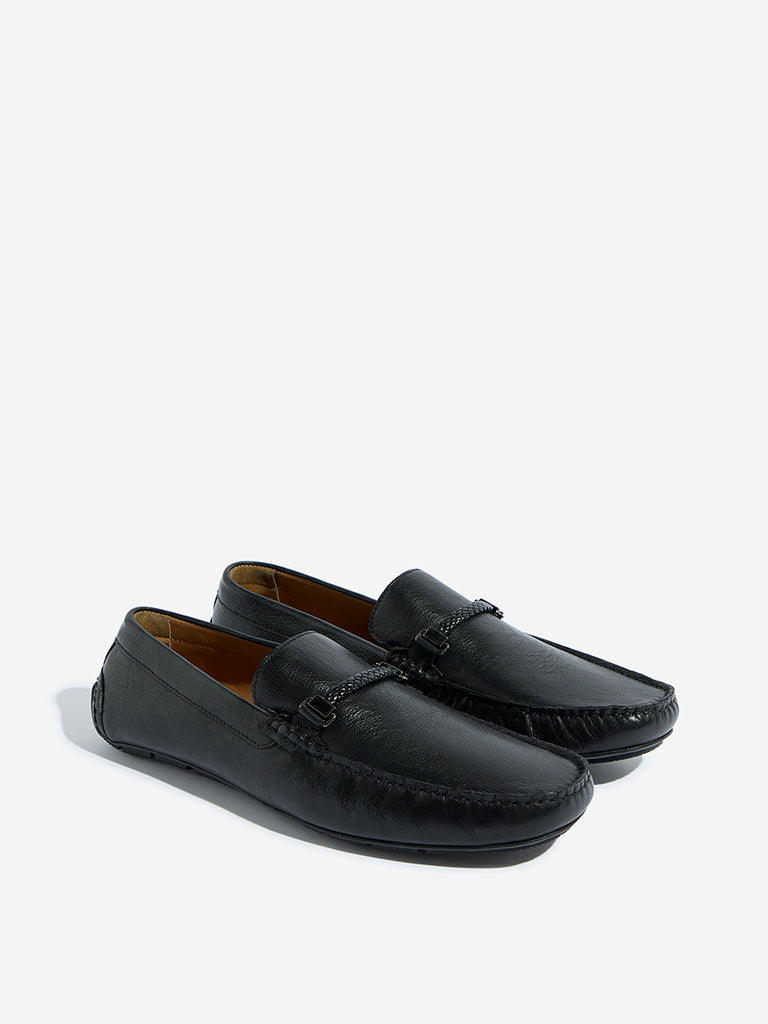 SOLEPLAY Black Leather Penny Loafers - Image 2