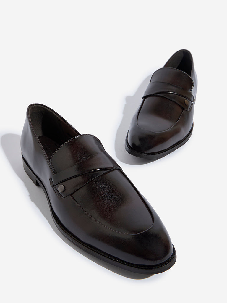 SOLEPLAY Brown Formal Leathers Penny Loafers - Image 3
