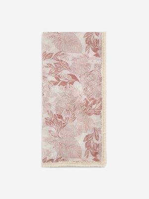 Zuba Dusty Pink Botanical Design Stole