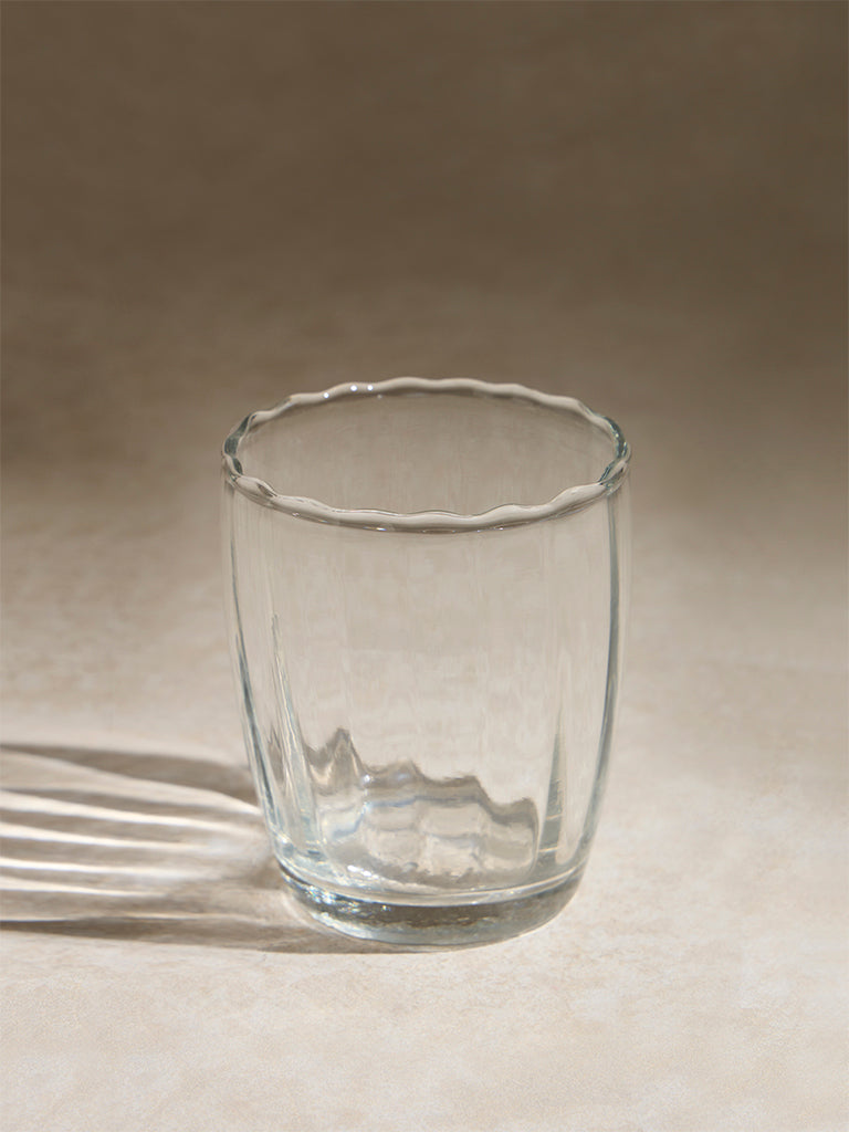 Westside Home Clear Wave-Textured Water Glass - Image 2