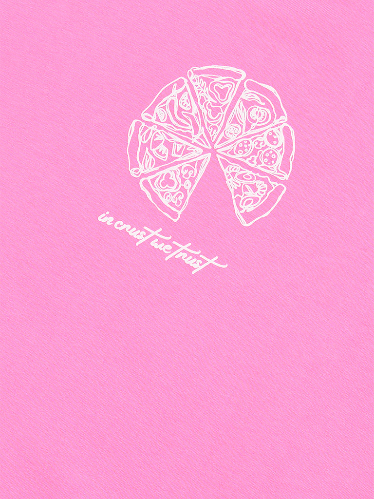 Y&F Kids Pink Typographic Cotton T-Shirt - Image 4