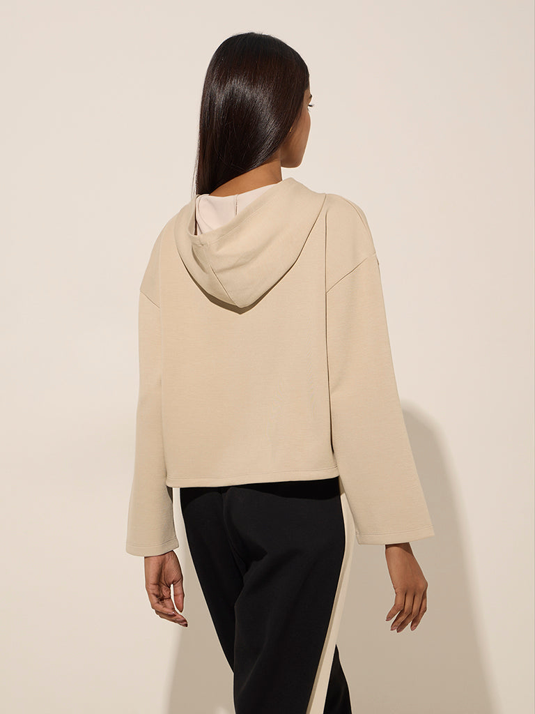LOV Beige Hoodie Sweatshirt - Image 4