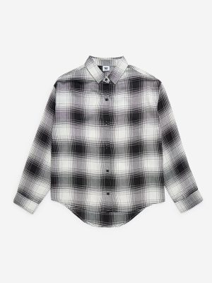 Y&F Kids Black Checkered Shirt
