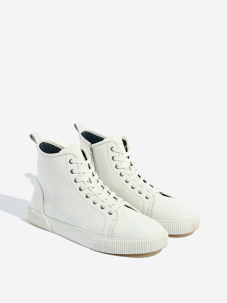 SOLEPLAY White Lace Up High-Top Boots - Image 2
