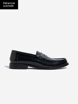 SOLEPLAY Black Penny Loafers