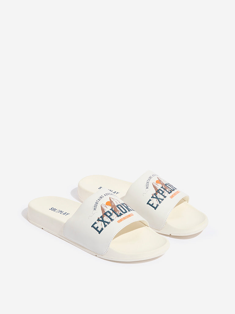 SOLEPLAY White Text Detailed Pool Slides - Image 2