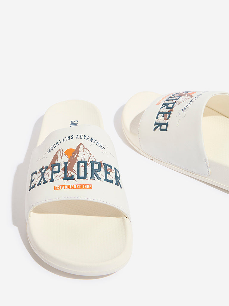 SOLEPLAY White Text Detailed Pool Slides - Image 3