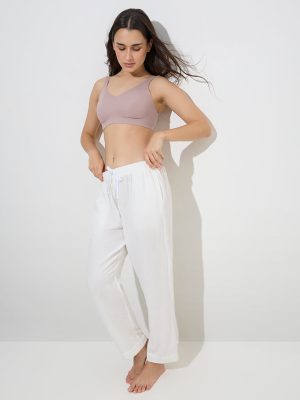 Wunderlove Light Mauve Invisible Cotton Padded Bra