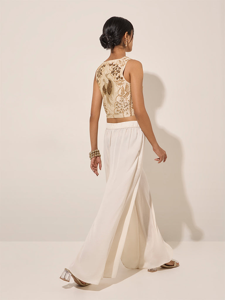Vark Off-White Palazzos - Image 2