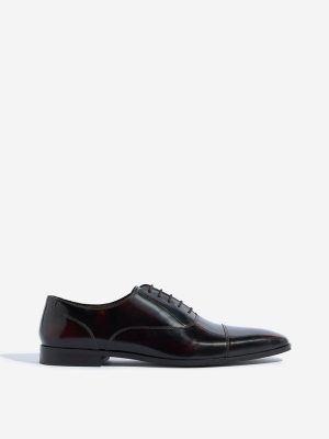 SOLEPLAY Burgundy Lace-Up Formal Shoes
