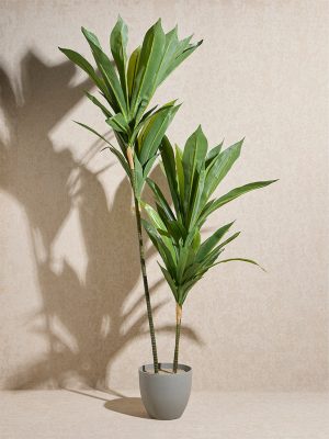 Westside Home Green Artificial Dracaena Plant