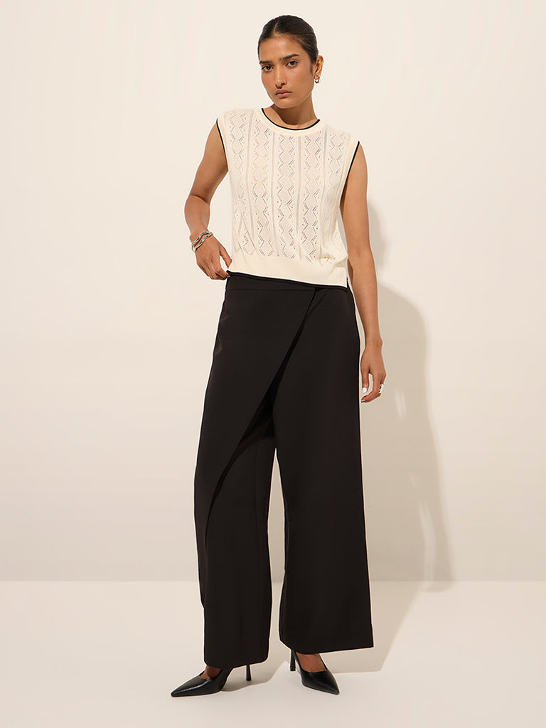 Wardrobe Off-White Knitted Top - Image 3