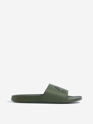 SOLEPLAY Olive Printed Slides