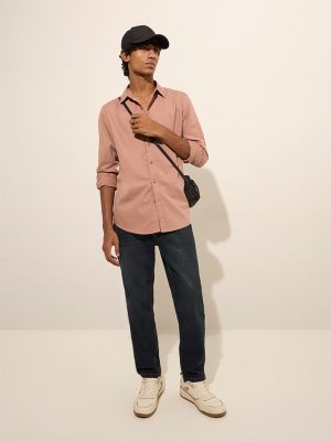 Nuon Dark Blue Slim-Fit Mid-Rise Jeans