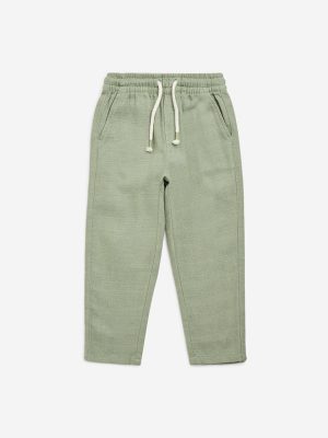 HOP Kids Sage Mid-Rise Cotton-Blend Pants