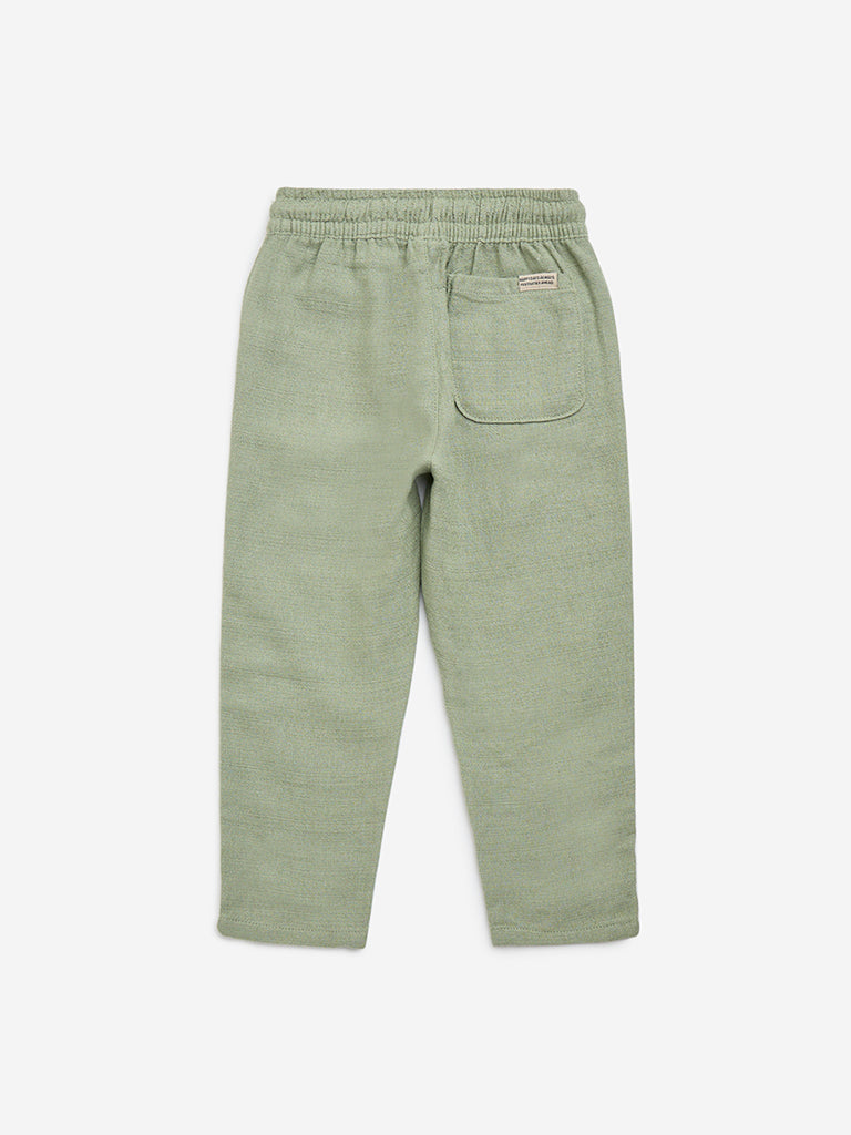 HOP Kids Sage Mid-Rise Cotton-Blend Pants - Image 3